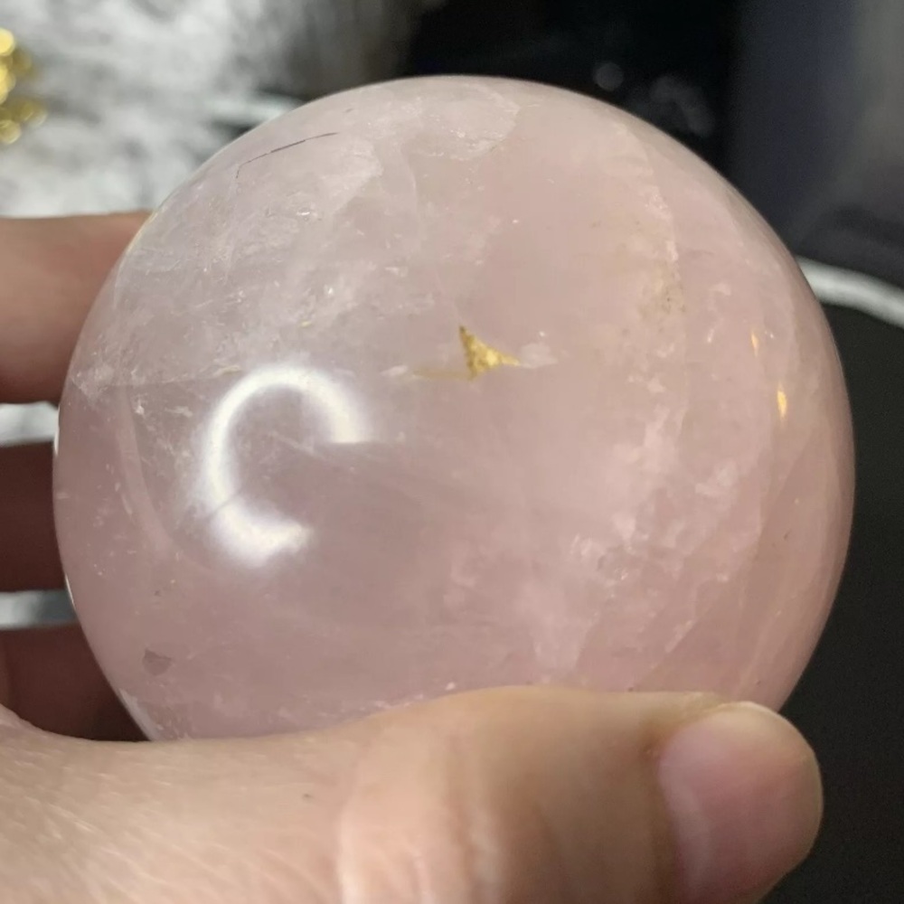 BOGO1/2 Natural Rose Quartz Crystal
Gemstone Healing Stone
Sphere Ball Self Love - Picture 12 of 17
